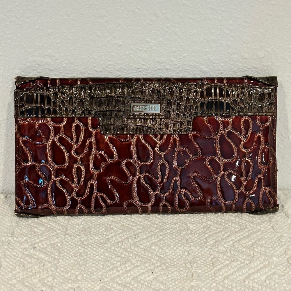 Miche Vintage Dani Purse Shell Cover Wine Red and Brown